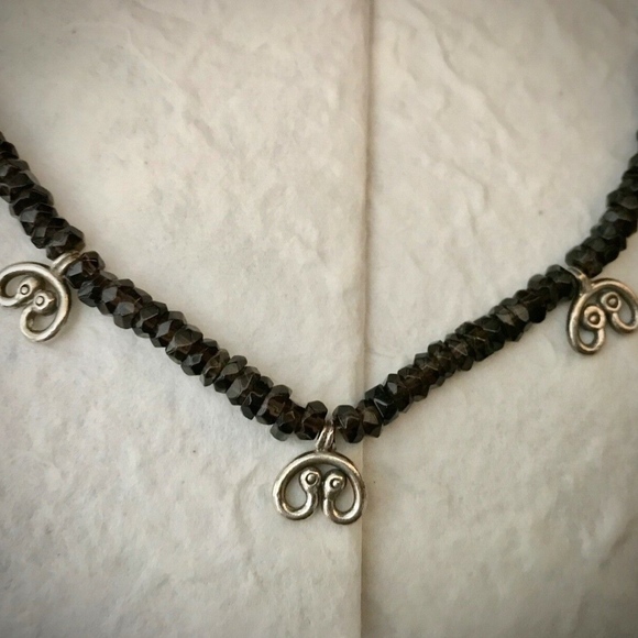 NOVICA Quartz and Sterling Horseshoe Necklace - Picture 3 of 7